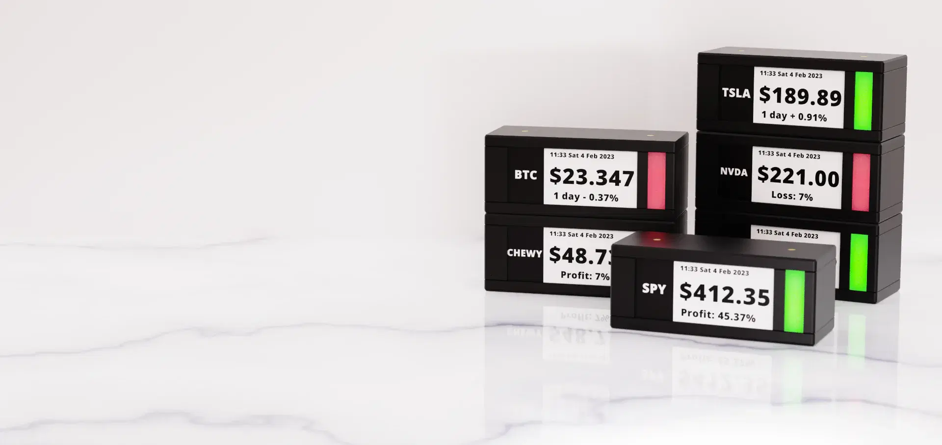 Tickrmeter device on a desk